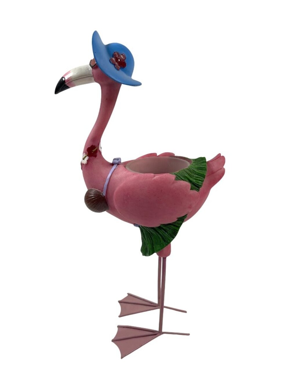 Vintage Lot Tropical Flamingo Family Set Anthropomorphic Tea Light Candle Holder - Picture 3 of 15